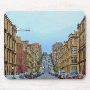 Gardner Straße am steilsten in Glasgow Mousepad