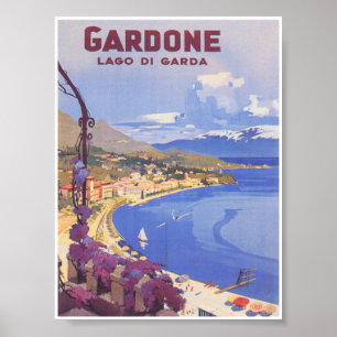 Gardone Italien Vintage Travel Poster