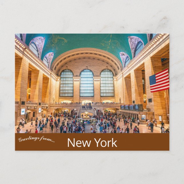 Gare Centrale de New York Carte Postale (Devant)