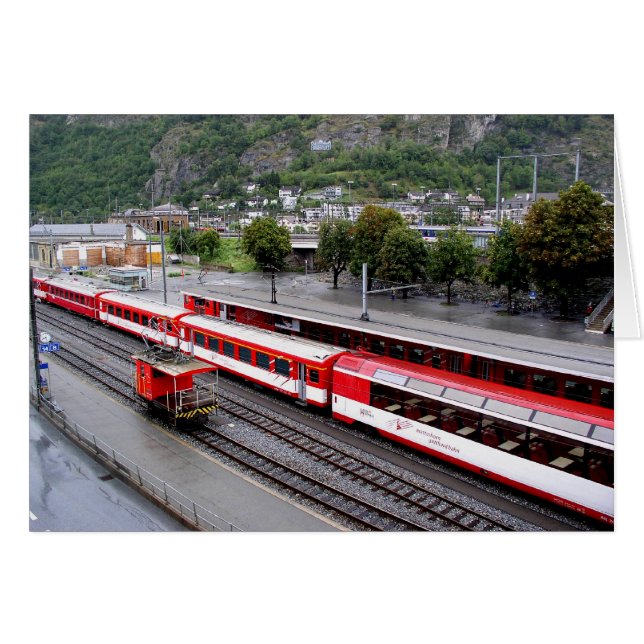 Gare de Brig en Suisse (Devant horizontal)