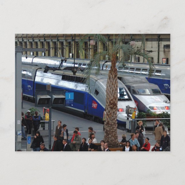 Gare de Lyon. Paris, Frankreich Postkarte (Vorderseite)