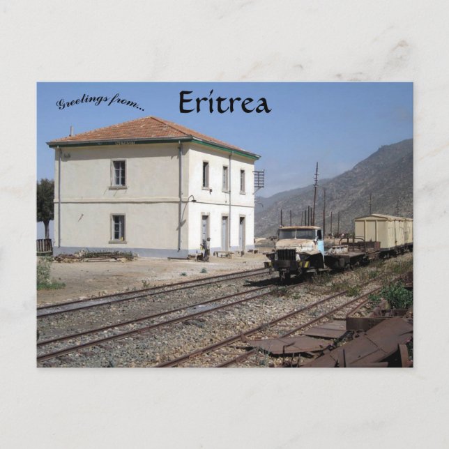 Gare de Nefasit Erythrée Carte postale (Devant)