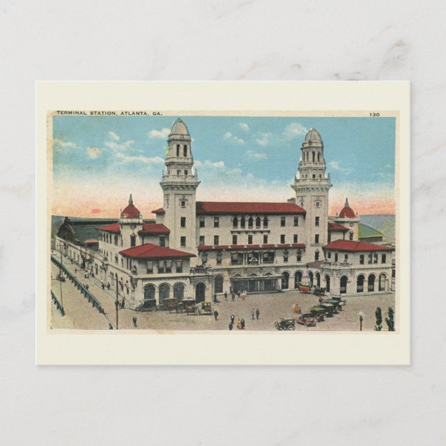 Gare Terminus, Atlanta 1923 Carte Postale Ancienne (Devant)