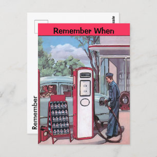 Gare vintage, modifier le texte Carte postale