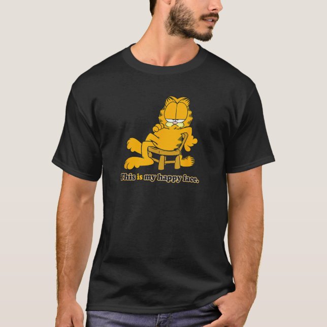 Garfield Happy Face T-Shirt (Vorderseite)