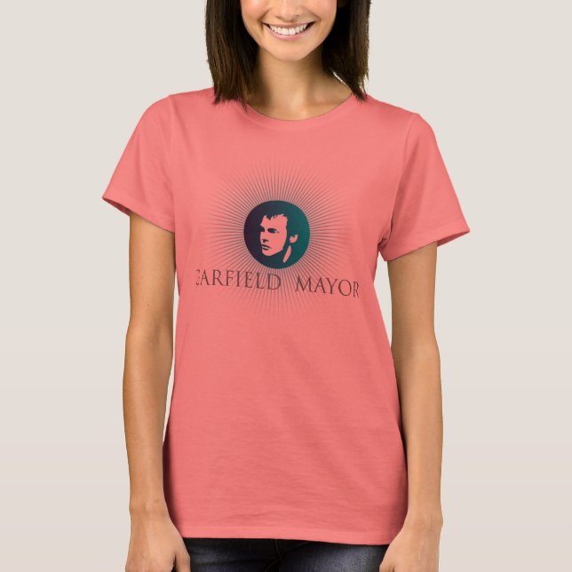 Garfield Mayor "Arctic Sun" Ladys Blue T - Shirt (Vorderseite)