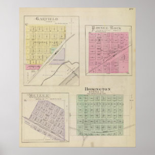 Garfield, Pawnee-Felsen, Heizer, Hoisington, Poster