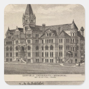 Garfield-Universität, Kansas Quadratischer Aufkleber