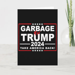 Garge für Trump 2024 Lustiger Trump-Anhänger 2 Karte