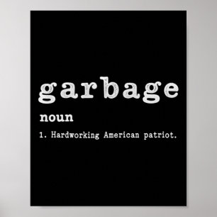 Garge Nomen Fleißiger Amerikaner Trump 2024 Unters Poster