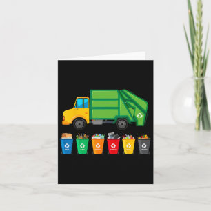 Garge Truck Reuse Recycelte Müllsammler Erde Da Karte