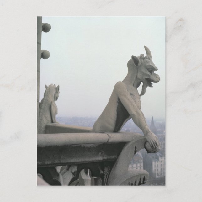 Gargoyle aus der Balustrade der Grande Postkarte (Vorderseite)