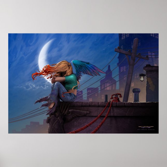 Gargoyle by J. Matthew Root Poster (Vorne)