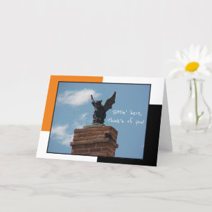 Gargoyle Funny Halloween Card Karte