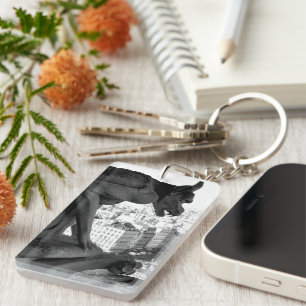 Gargoyle gothique Notre-Dame Porte - clé impermé