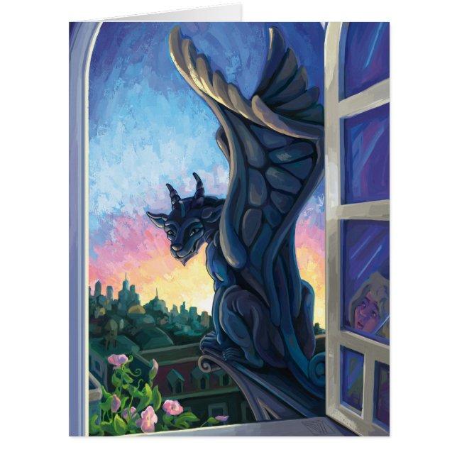 Gargoyle Guardian Fantasy Art (Vorderseite)