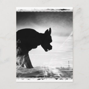 GARGOYLE NOTRE DAME PARIS FRANKREICH POSTKARTE