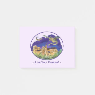 Gargoyle Notre Dame - Paris Träume Notizblätter 4" Post-it Klebezettel