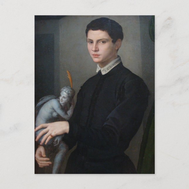 Gargoyle oder Dark Cupid in diesem verstörenden It Postkarte (Vorderseite)