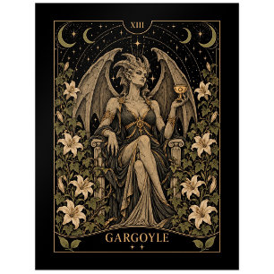 Gargoyle, Sternenlicht-Tarot-Kunst Postkarte