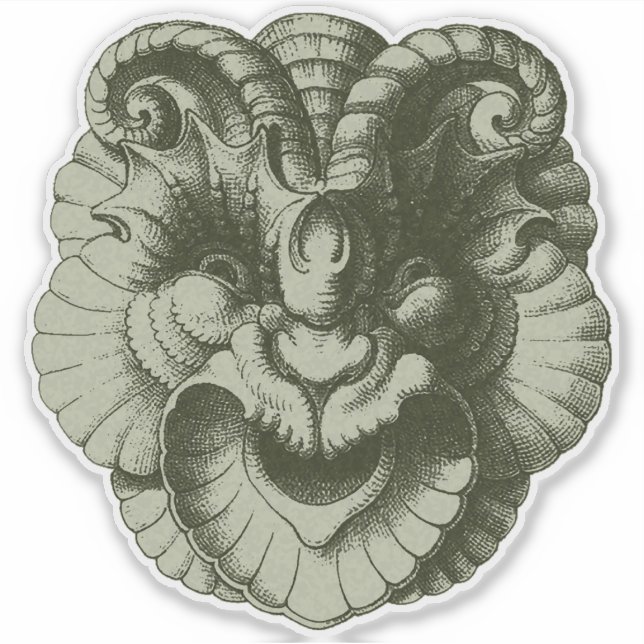 Gargoylenmaske 4 aufkleber (Vorderseite)