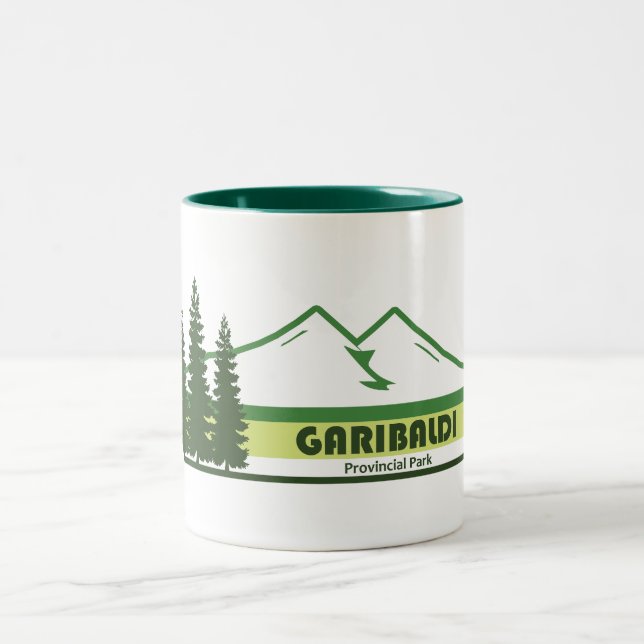 Garibaldi Provincial Park Grüne Streifen Zweifarbige Tasse (Mittel)