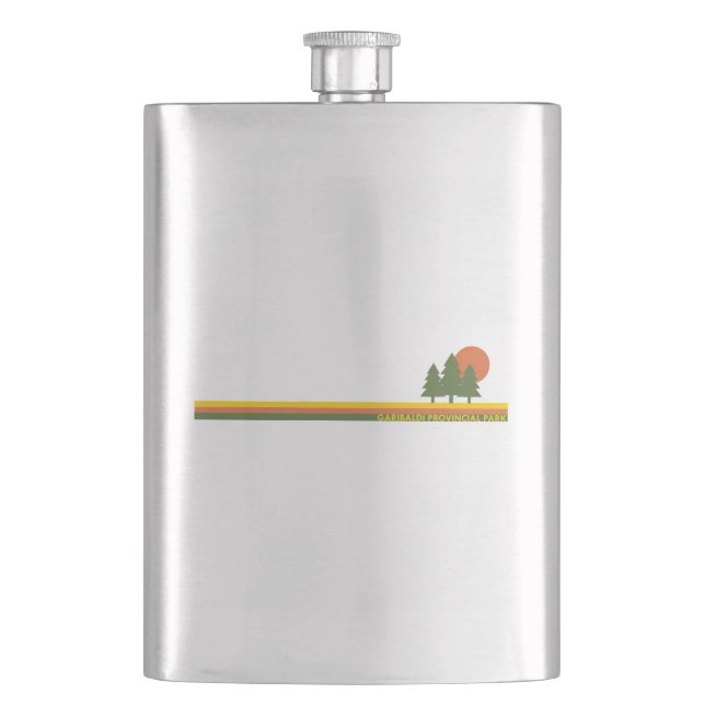 Garibaldi Provincial Park Pine Trees Flachmann (Vorderseite)