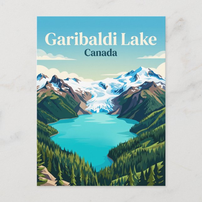 Garibaldi-See Kanada Postkarte (Vorderseite)