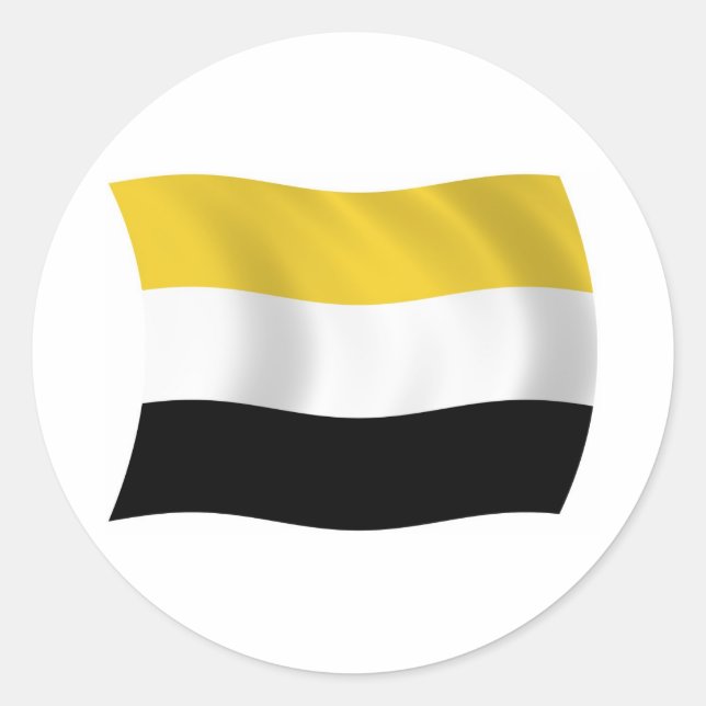Garifuna-Flaggen-Aufkleber Runder Aufkleber (Vorderseite)