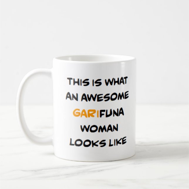 Garifuna-Frau, großartig Kaffeetasse (Links)