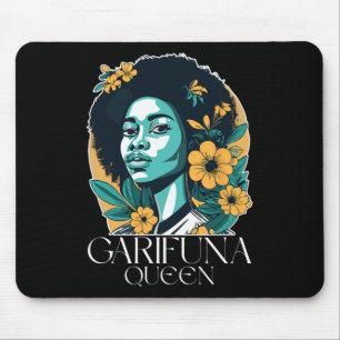 Garifuna-Queen-Design für Honduras Karibik Afro Mousepad