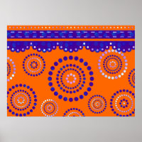 Garland ARTdeco violett blau + Ihre Backgr Farbe