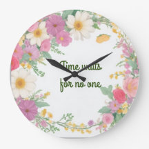 Garland-Blume-Uhr