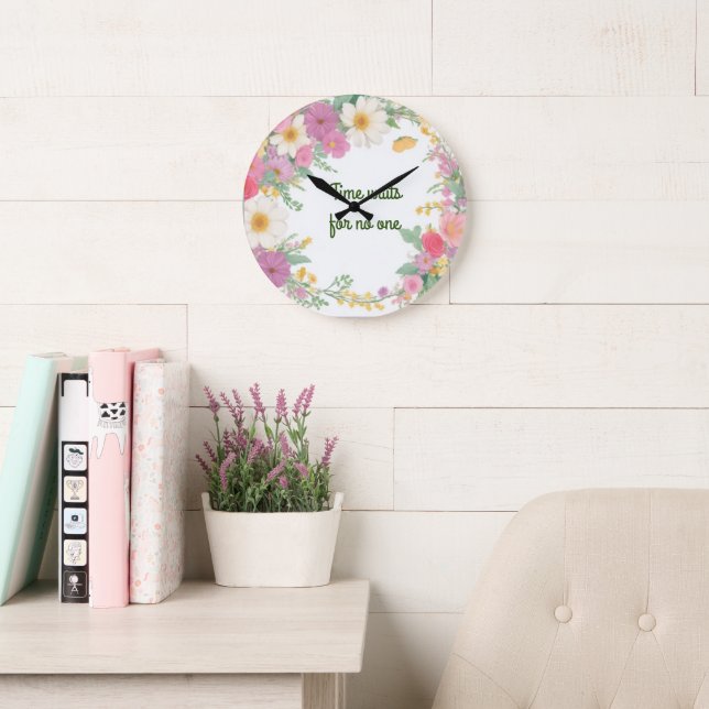 Garland-Blume-Uhr Große Wanduhr (Lesesaal)