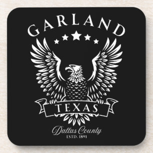 Garland Dallas County Texas Vintage Adler Getränkeuntersetzer