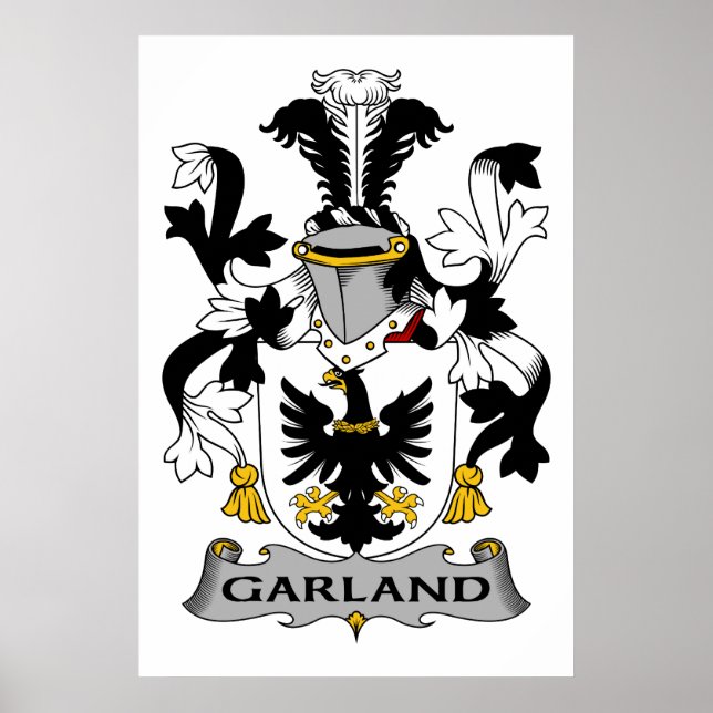 Garland-Familienwappen Poster (Vorne)