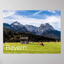 Garmisch Partenkirchen Alpen Bayern Deutschland Poster