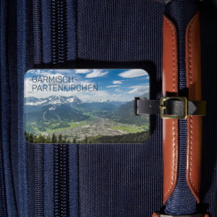Garmisch-Partenkirchen Bavaria Alps Panorama Gesch Gepäckanhänger