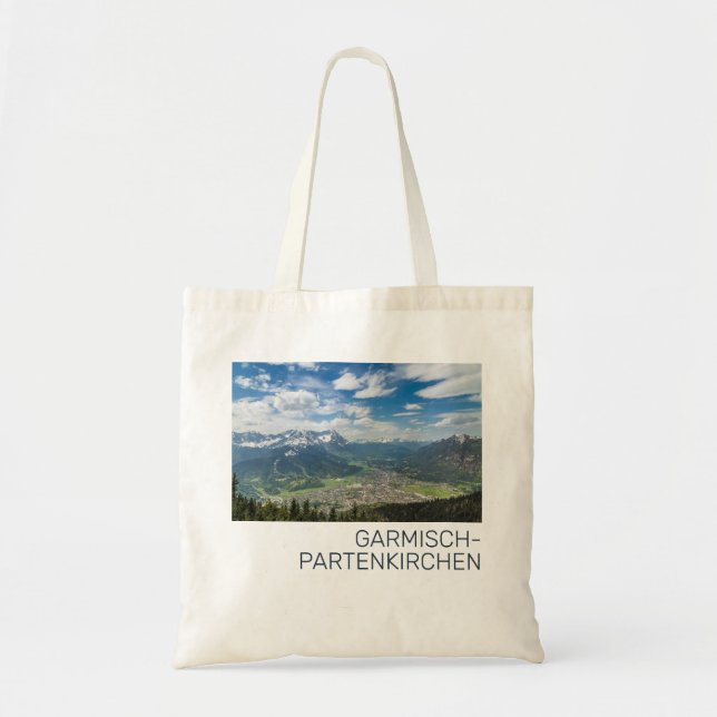 Garmisch-Partenkirchen Bavaria Alps Panorama Gesch Tragetasche (Vorne)
