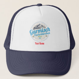 Garmisch Partenkirchen Bayern Vintage Alpen Truckerkappe