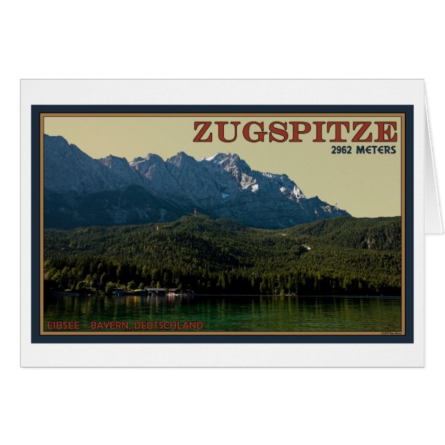 Garmisch - Zugspitze oberhalb des Eibsees (Vorderseite (Horizontal))