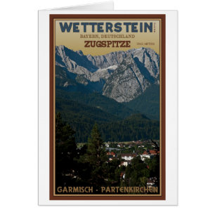 Garmisch - Zugspitze über Stadt
