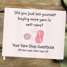 „Garn ist Selbstfürsorge“ Strickgästebuch
