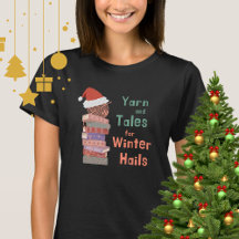 Garn und Geschichten für Wintergrüße zu Weihnachte