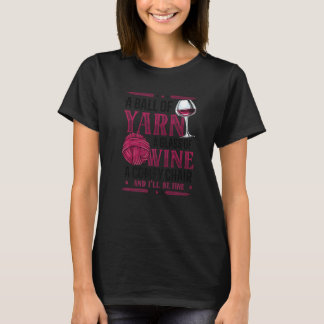 Garnball Ich liebe Stricken Premium T-Shirt