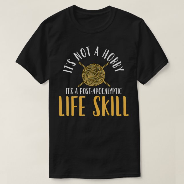 Garne Crocheting Knitting T-Shirt (Design vorne)