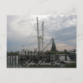 Garnele-Boot Postkarte