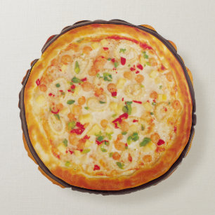 Garnele-Pizza Rundes Kissen