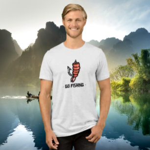 Garnelen-Abenteuer mit Haken Tri-Blend Shirt