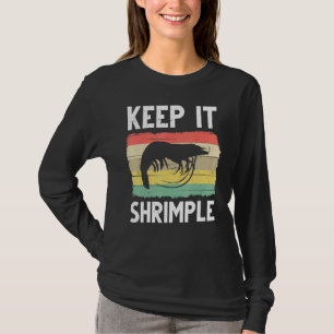Garnelen für Männer - Coole Fischerei T-Shirt